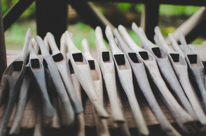 silk objects in Laos taken by Milie Del