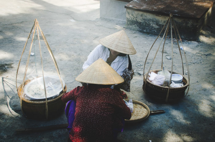 women selling rice in Hanoi vietnam taken by Milie Del