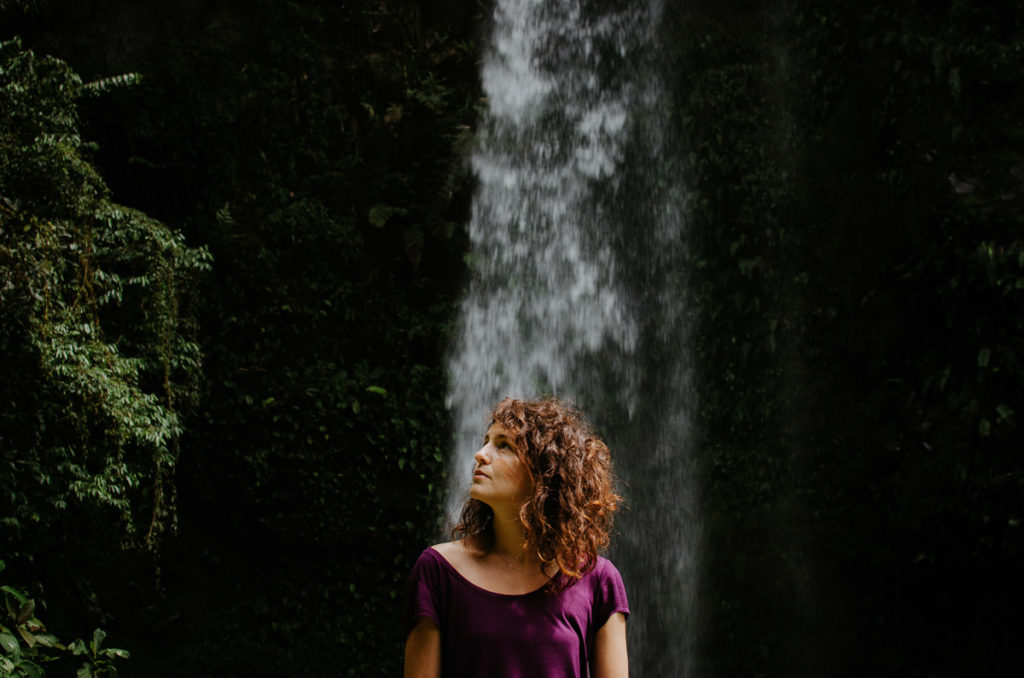 Portrait Waterfall jungle Boquete Panama