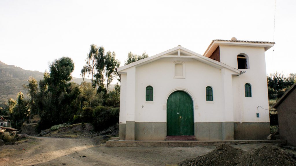 small church in the andes mountains in peru photo taken by milie del