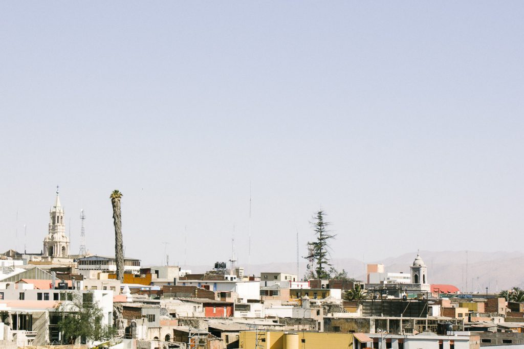 View over the city of arequipa in Peru by milie del