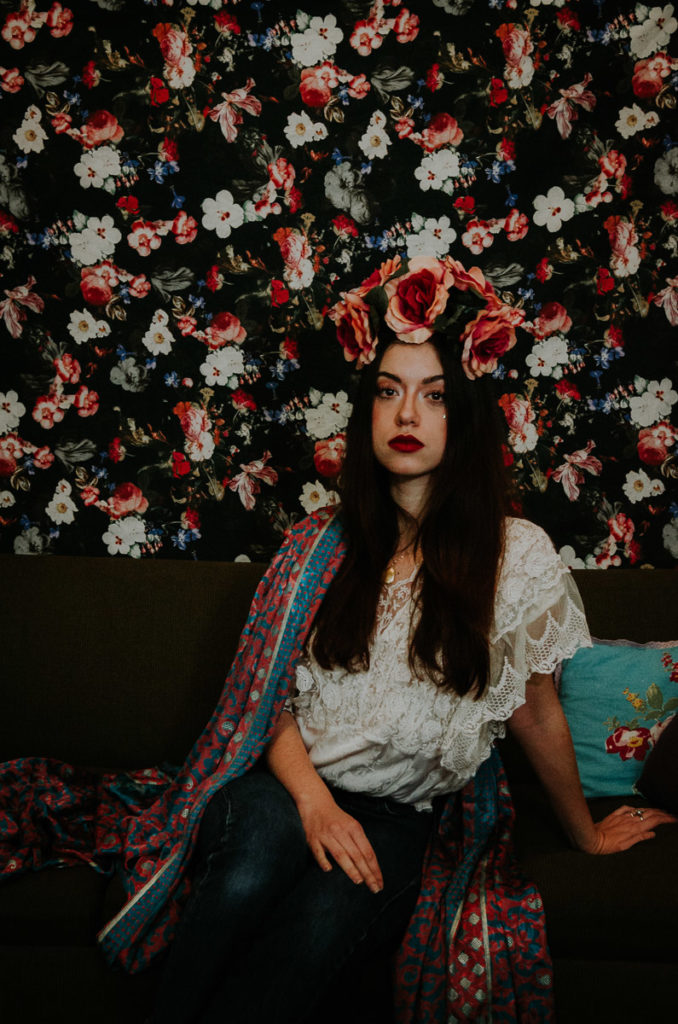 flowers Portrait Frida Kahlo inspiration shoot