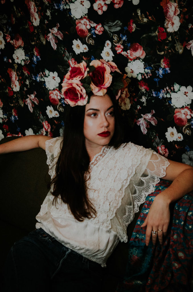 flowers fashion Portrait Frida Kahlo inspiration shoot