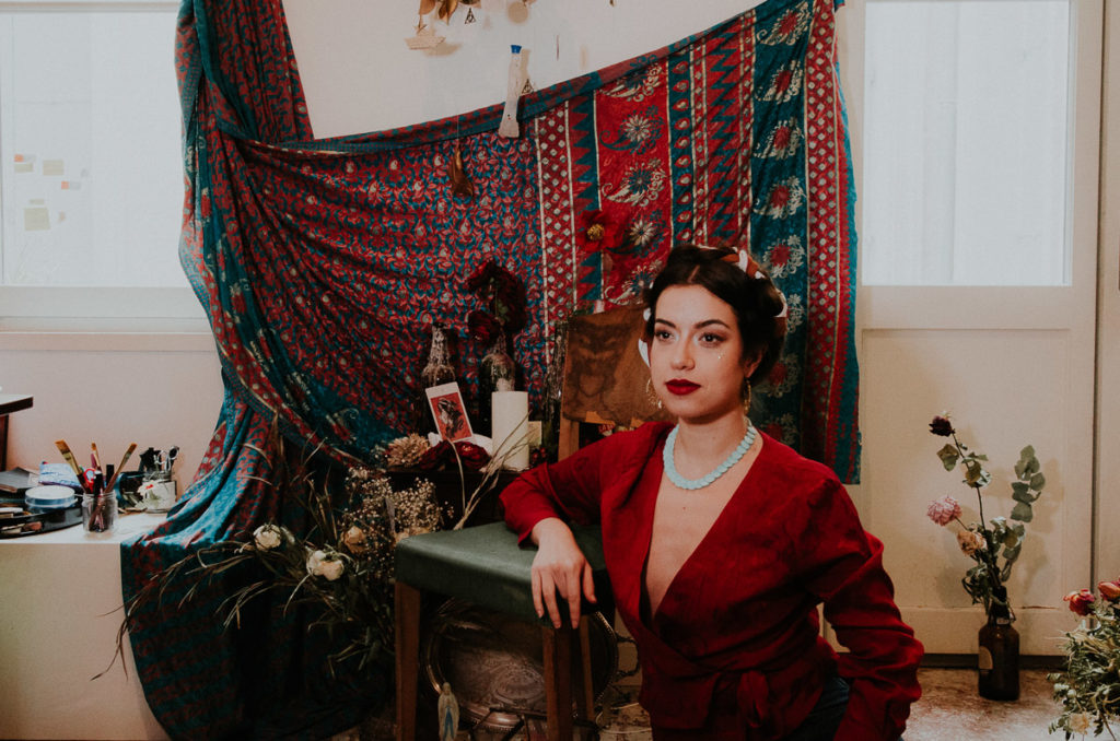 Portrait Julia inspiration frida kahlo Montpellier