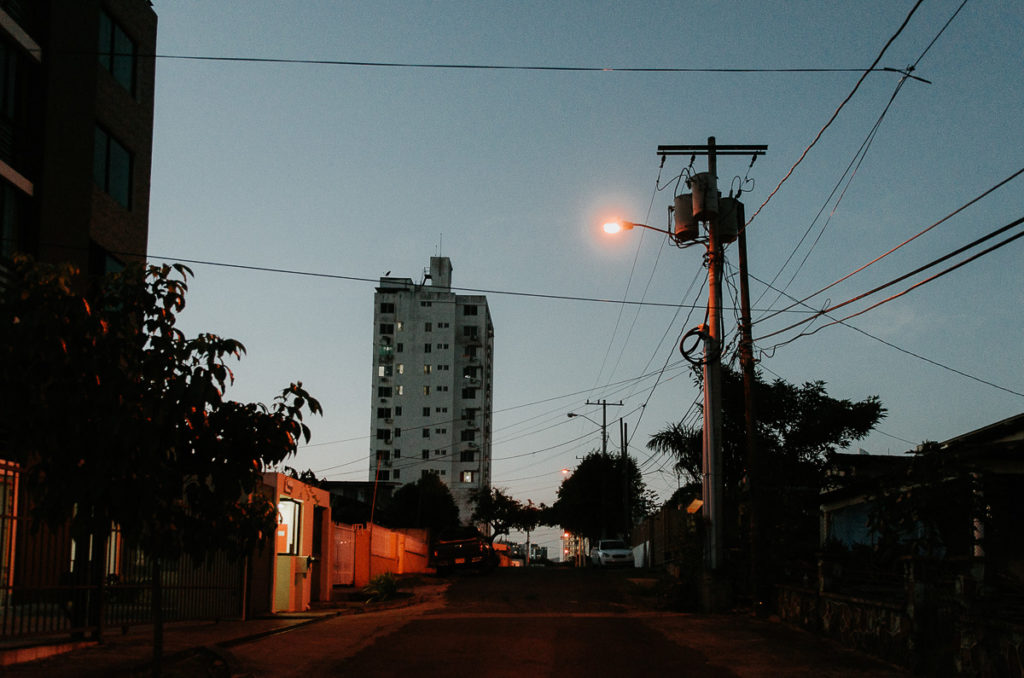 panama city street by night