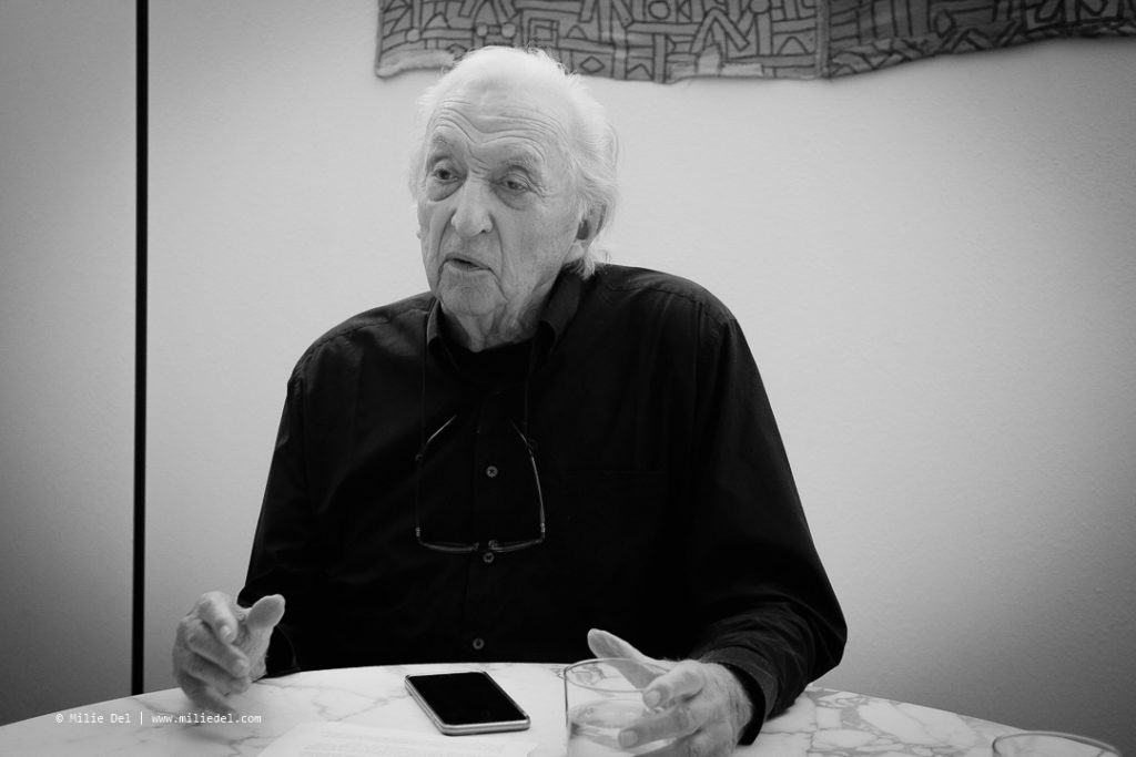 Pierre Soulages portrait Milie Del
