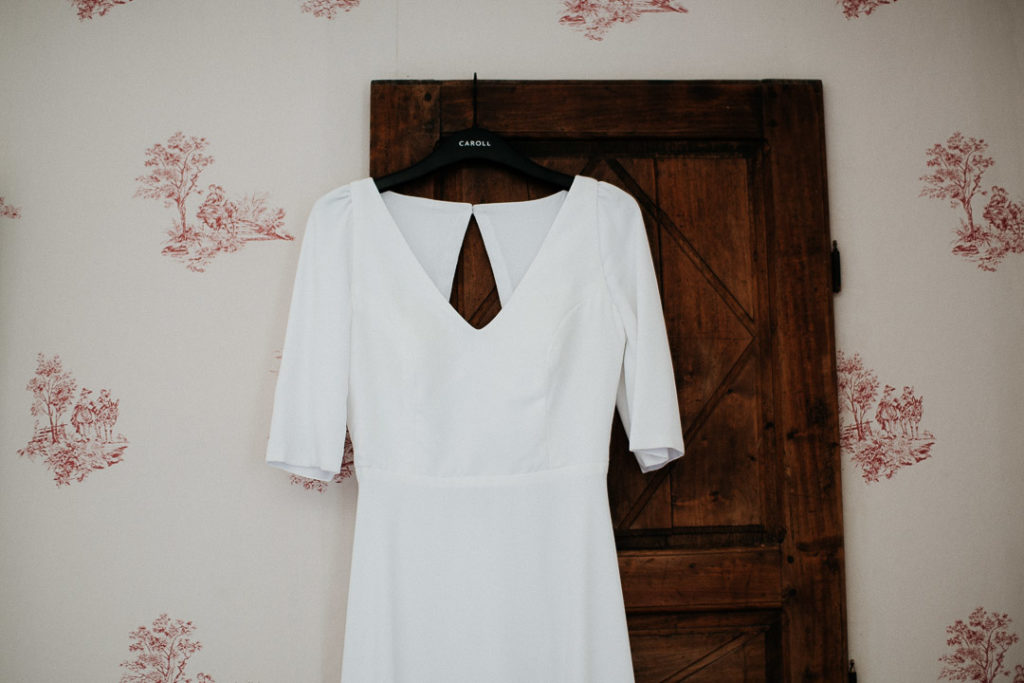 bride's dress antique bedroom soft light milie del