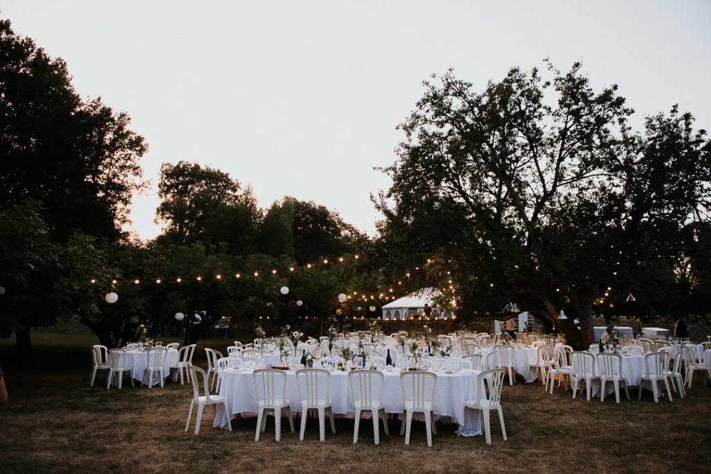 Tables settings Wedding night under the fig trees boho reception