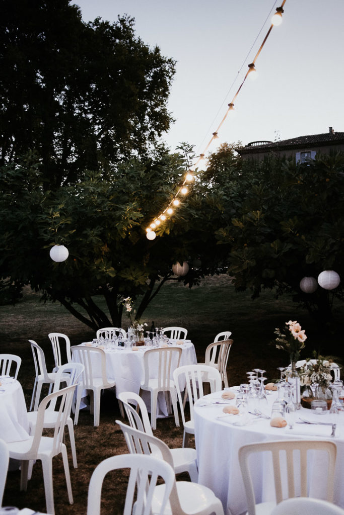 Tables settings Wedding night under the fig trees boho reception