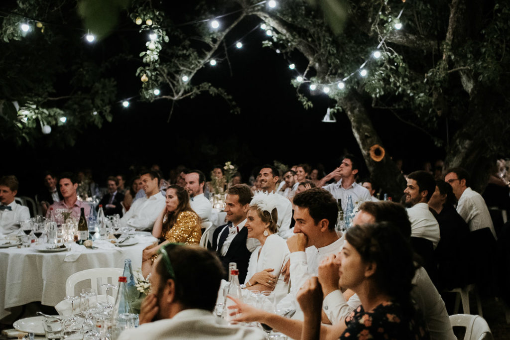 Wedding night under the fig trees boho reception