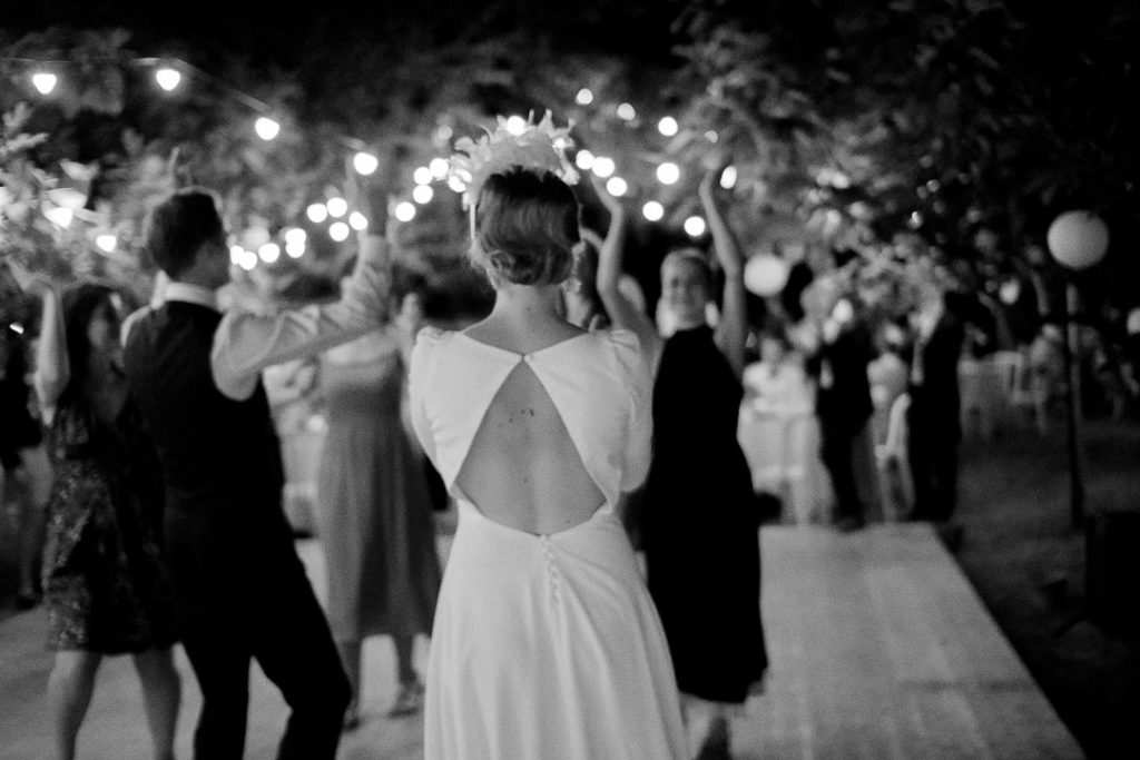 Wedding night under the fig trees boho reception