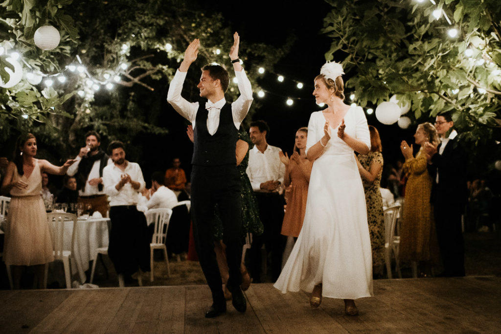 Wedding night under the fig trees boho reception