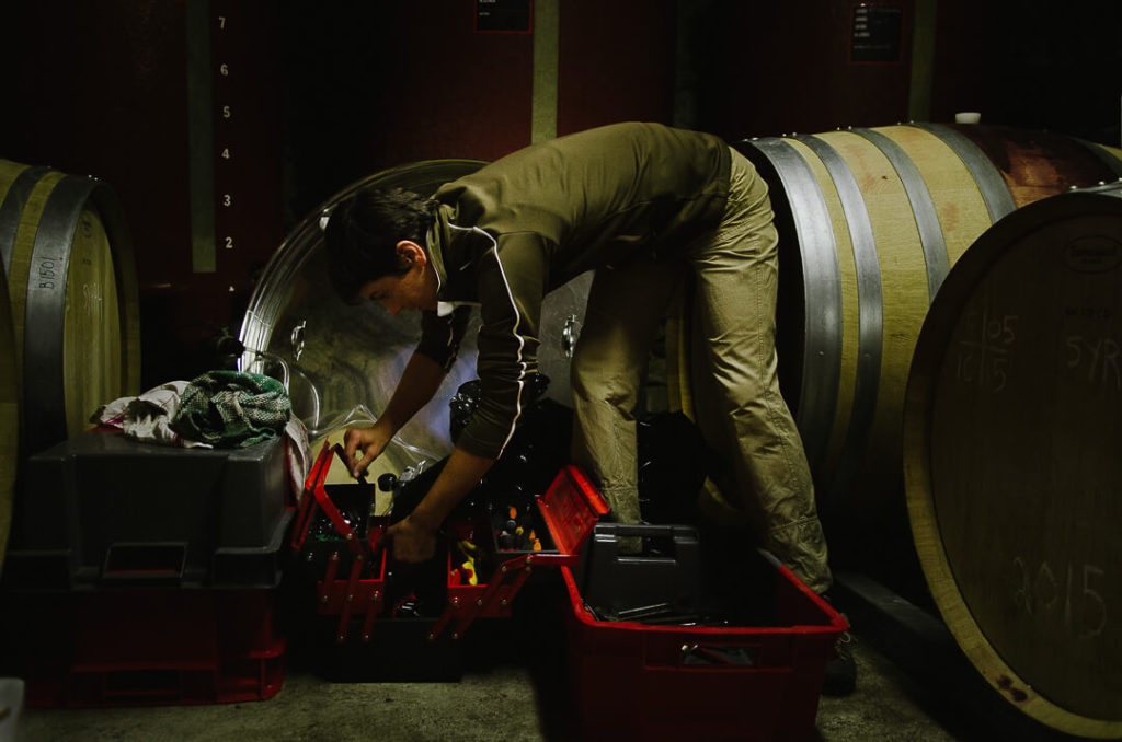rangement des outils dans la cave