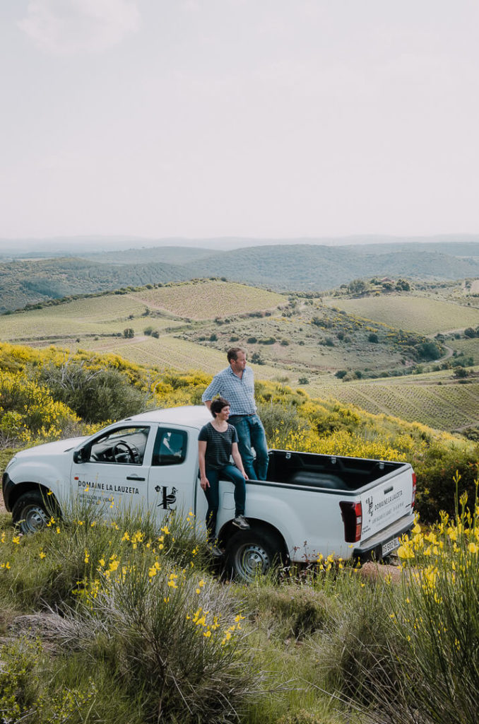 Tom Hills and Amelie Czerwenka on their pick-up