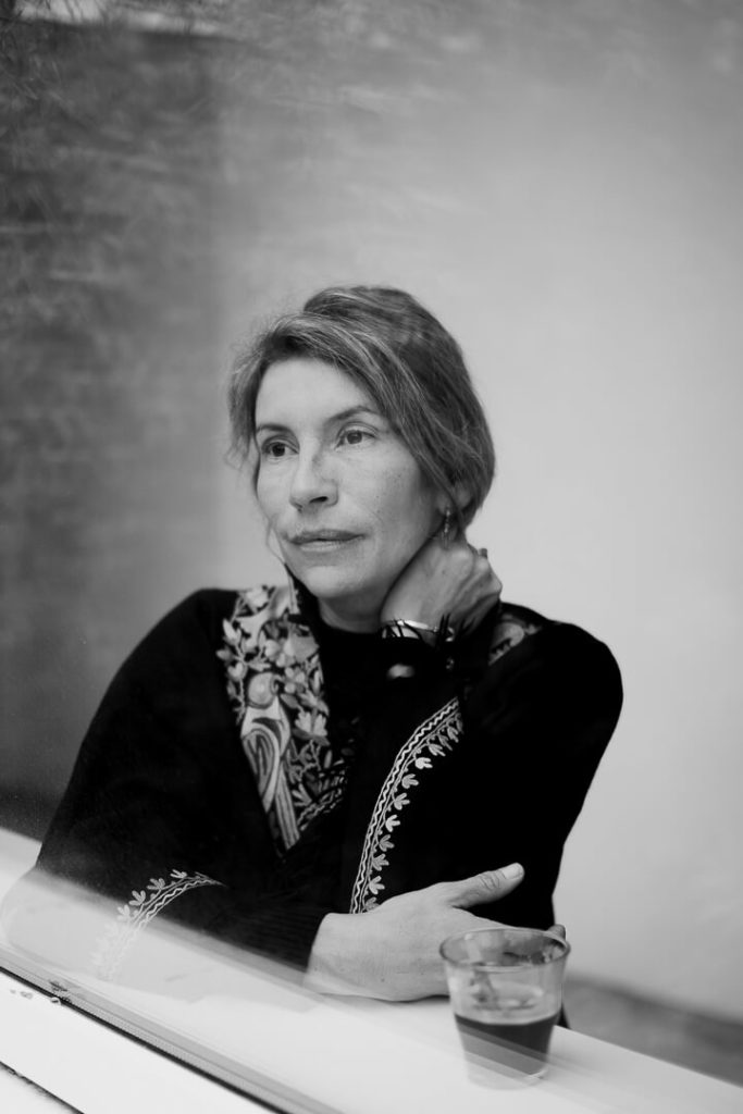 Camille Cattan drinking coffee by milie del