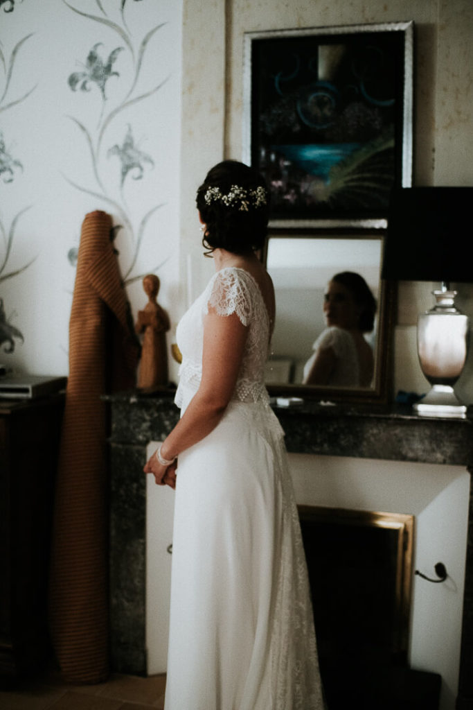 mariée bride touraine wedding france milie del photographer