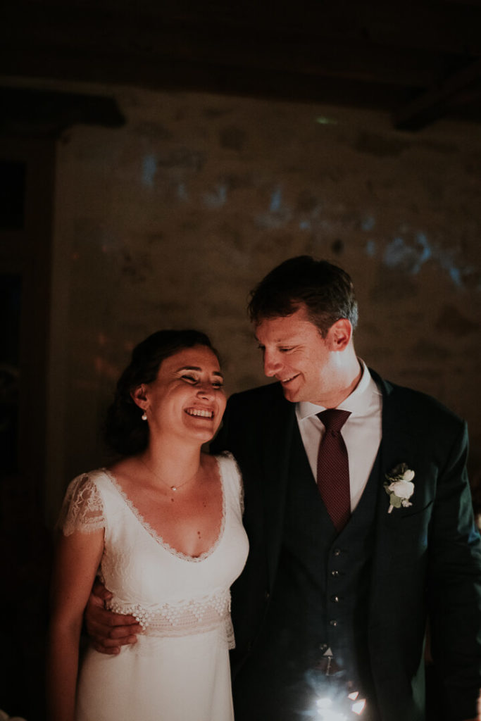 couple on wedding night touraine wedding