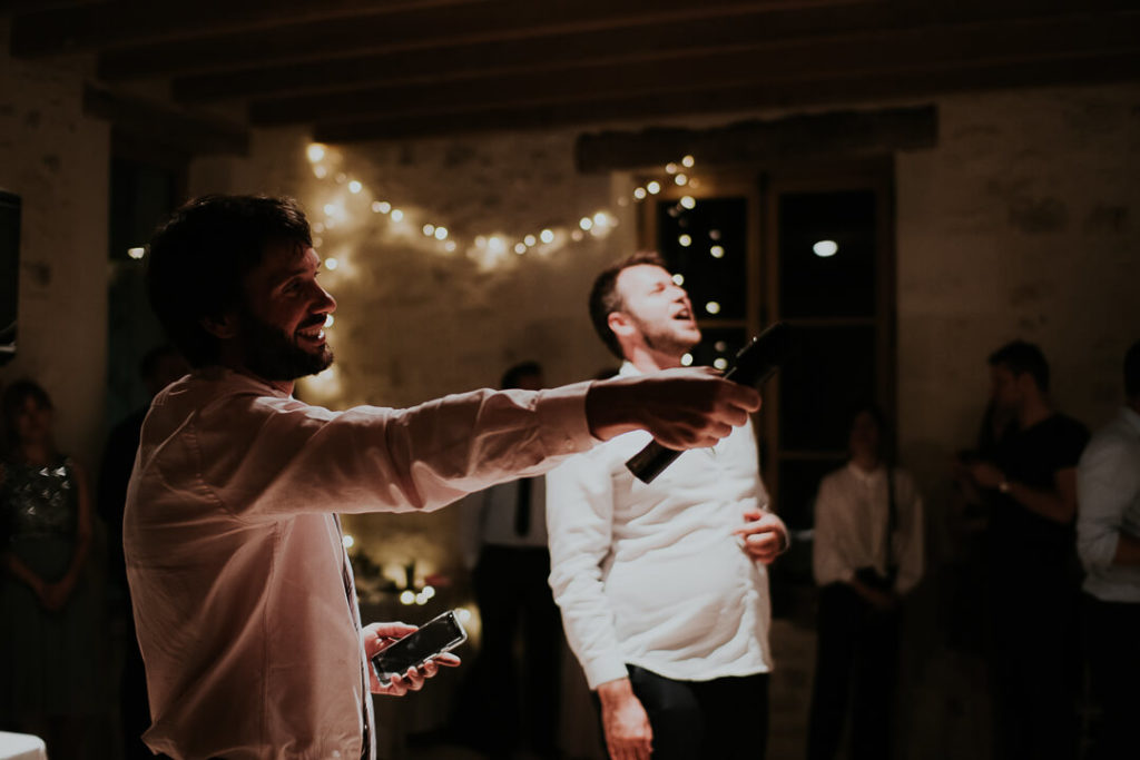 speeches singing dancing wedding night touraine wedding