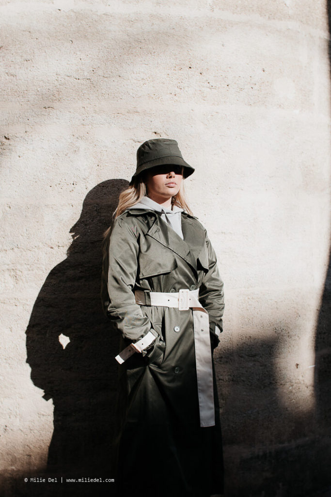 Fashion shoot with Romy in montpellier streets for NA-KD