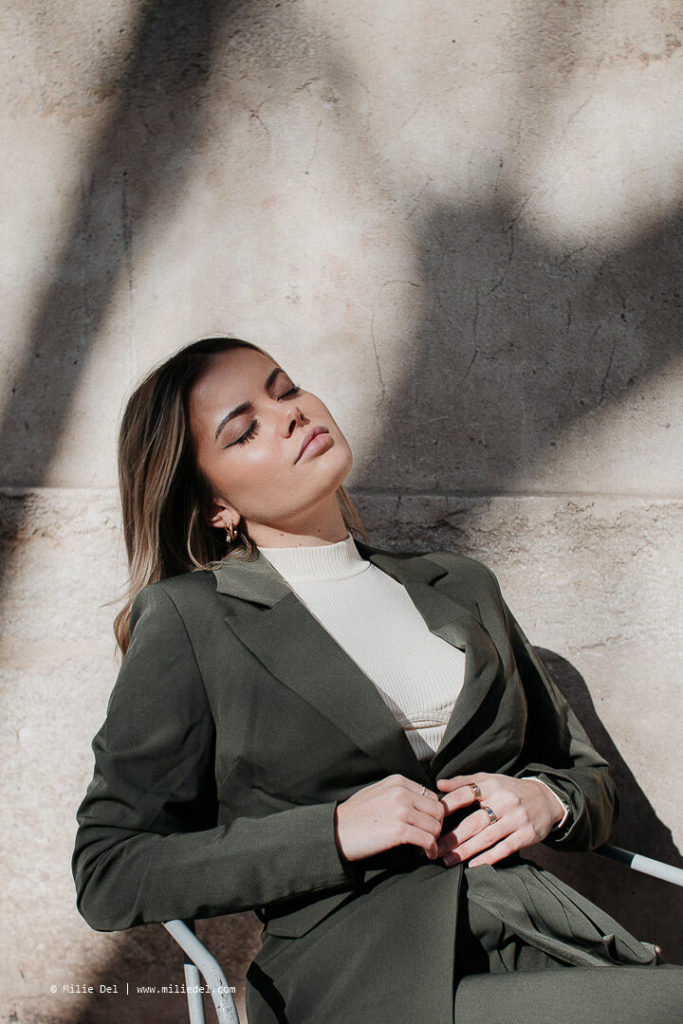 Fashion shoot with Romy in montpellier streets for NA-KD