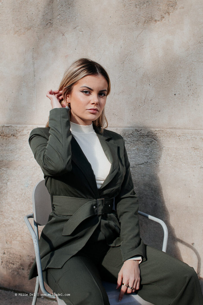 Fashion shoot with Romy in montpellier streets for NA-KD