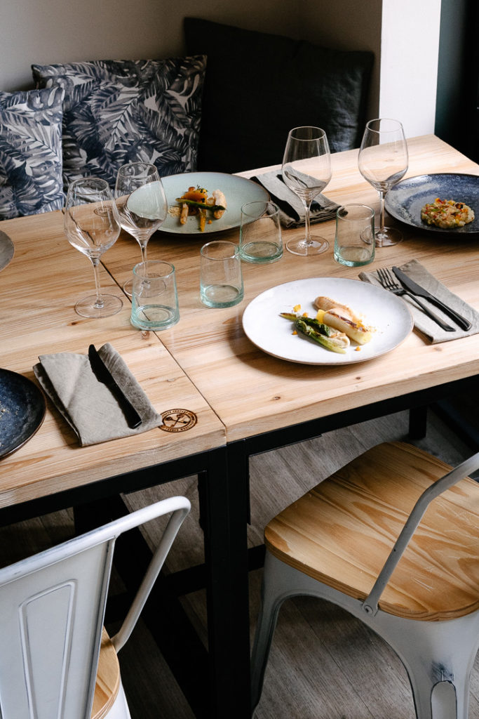 kinfolk tables at the blackeys restaurant montpellier