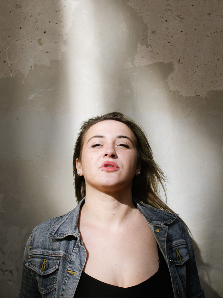 girl smoking light Documentary Portrait Photography 