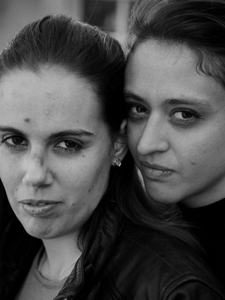 Documentary Portrait Photography women couple black and white