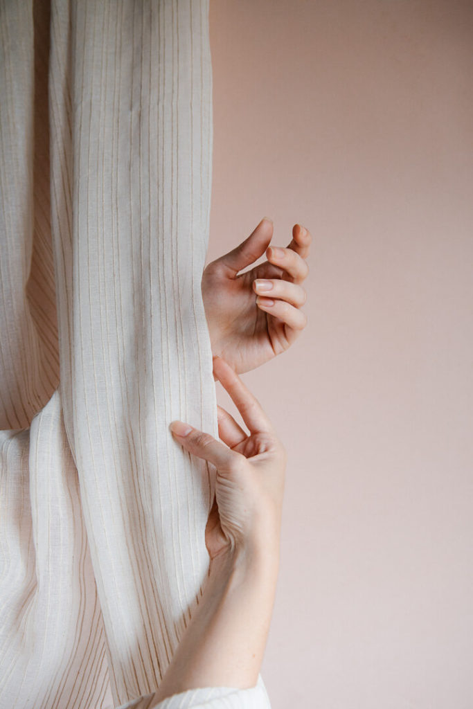 drap mains branding photographie milie del