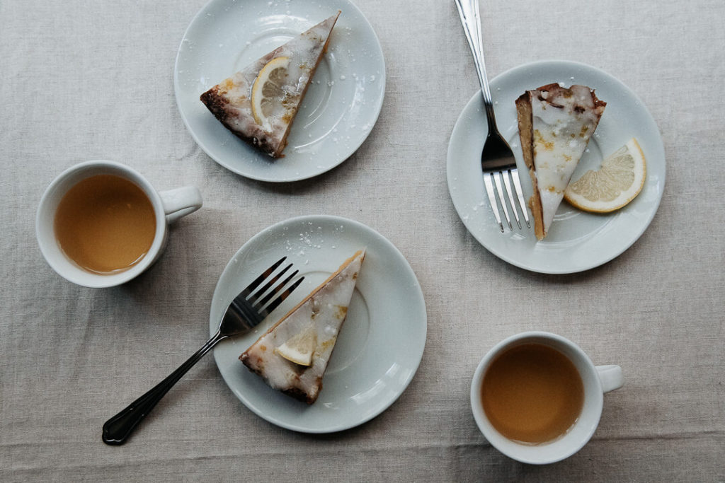 Citronmåne lemon cake danish food tea montpellier