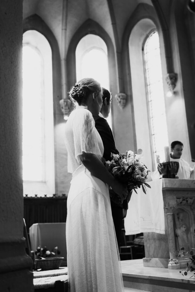 married couple at church france