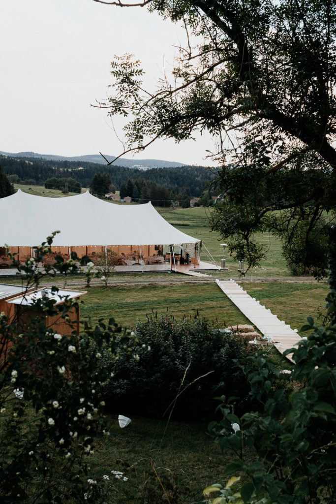 wedding tent reception jonzieux france