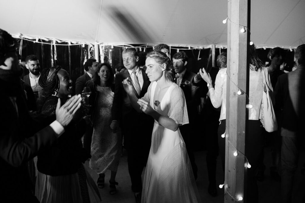 bride dancing wedding night