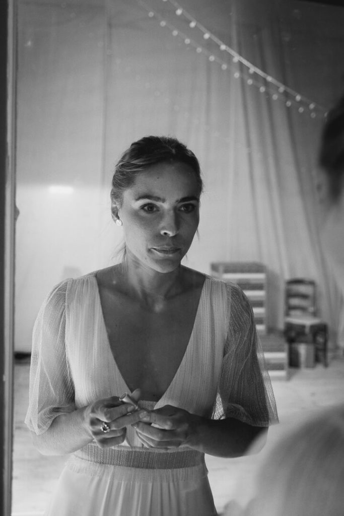 bride getting ready amarildine milie del