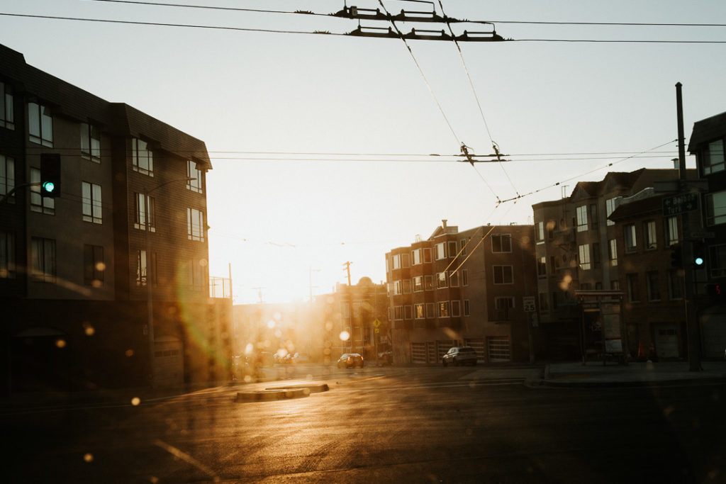 San Francisco sunset light cityscape miliedel