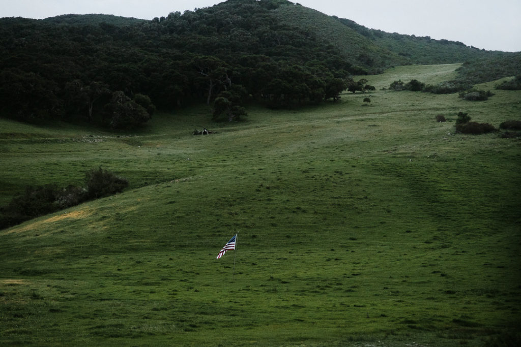 us flag field california highway one miliedel travel photographer