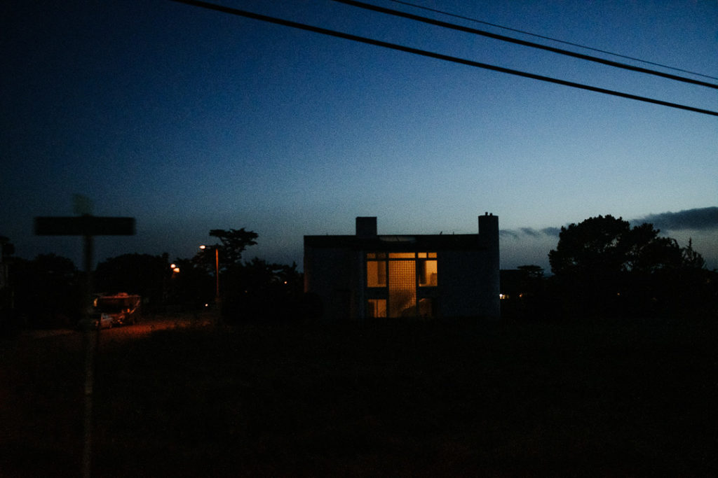 on the road blue hour miliedel photography