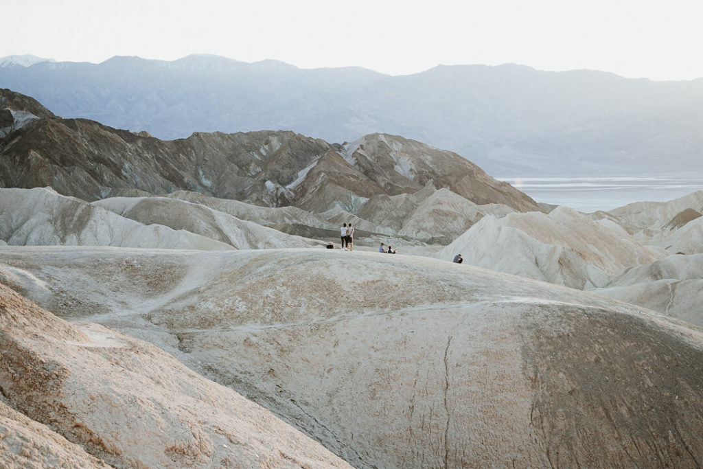 people watching the sunset death valley Zabriskie Point California deserts miliedel