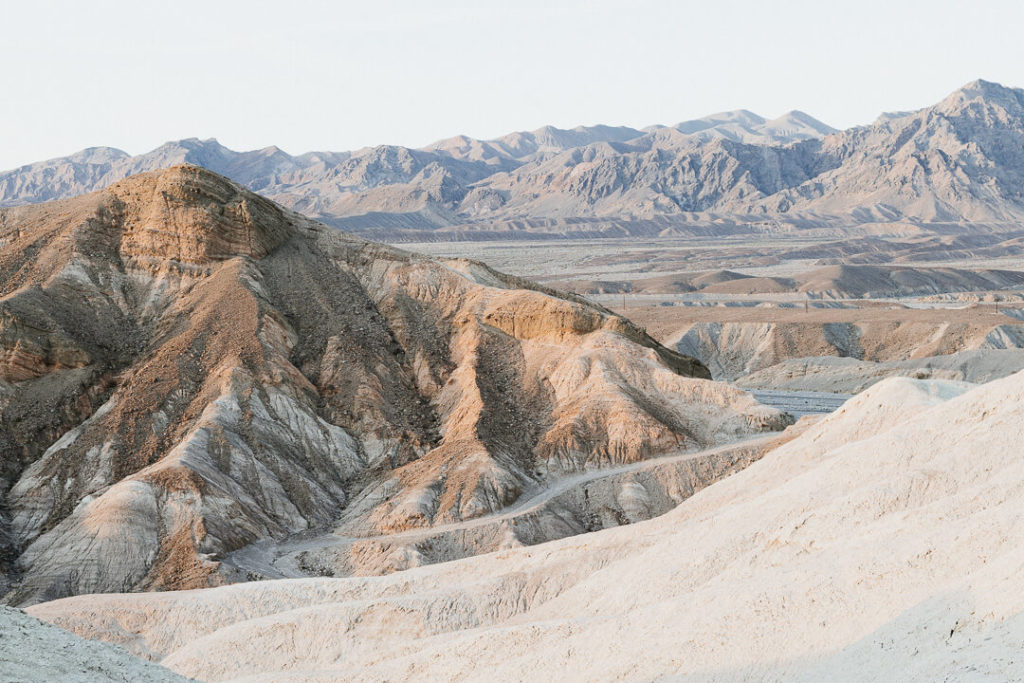 sunset mountains death valley Zabriskie Point California deserts miliedel