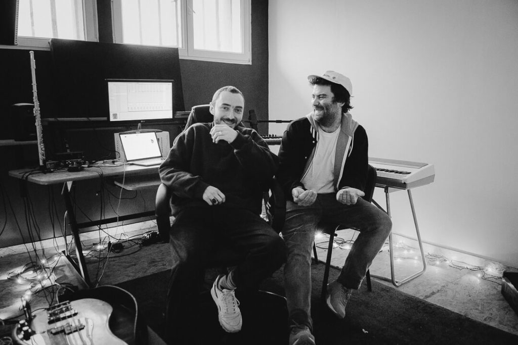 Nikitch and kunamaze in their studio in Baj'art Grenoble