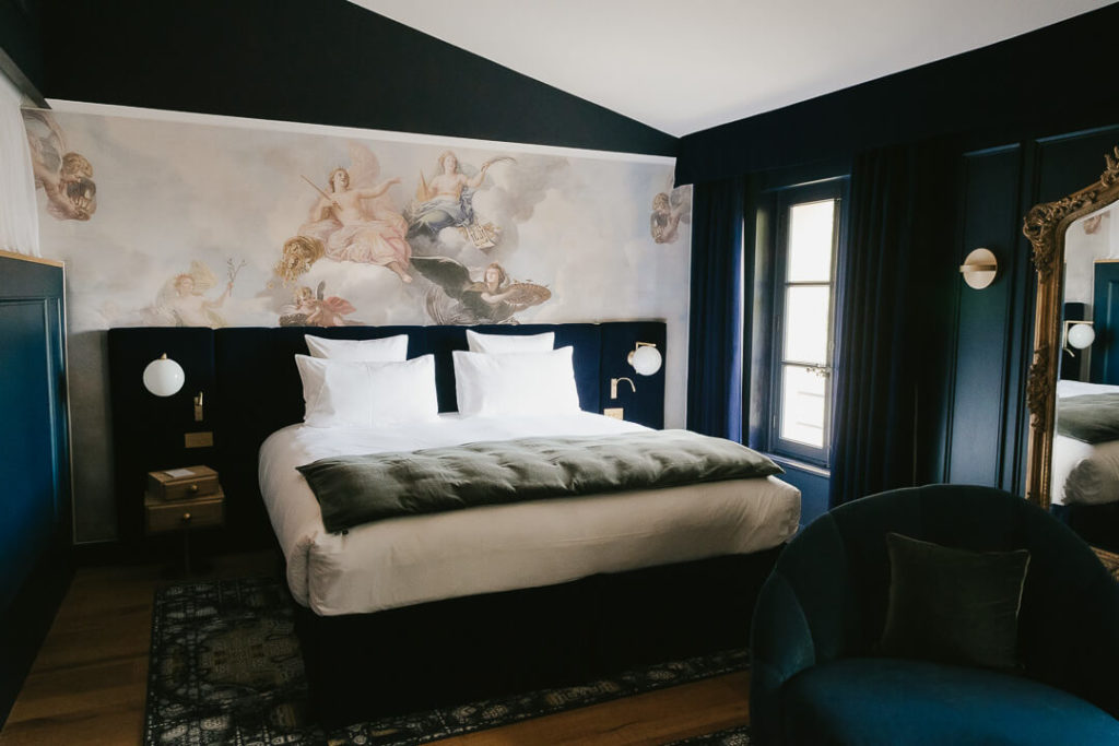 Chambre bleue Hôtel Richer de Belleval