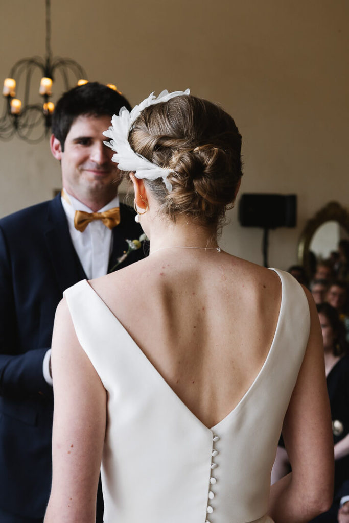 bride and groom wedding day Château de Sully
