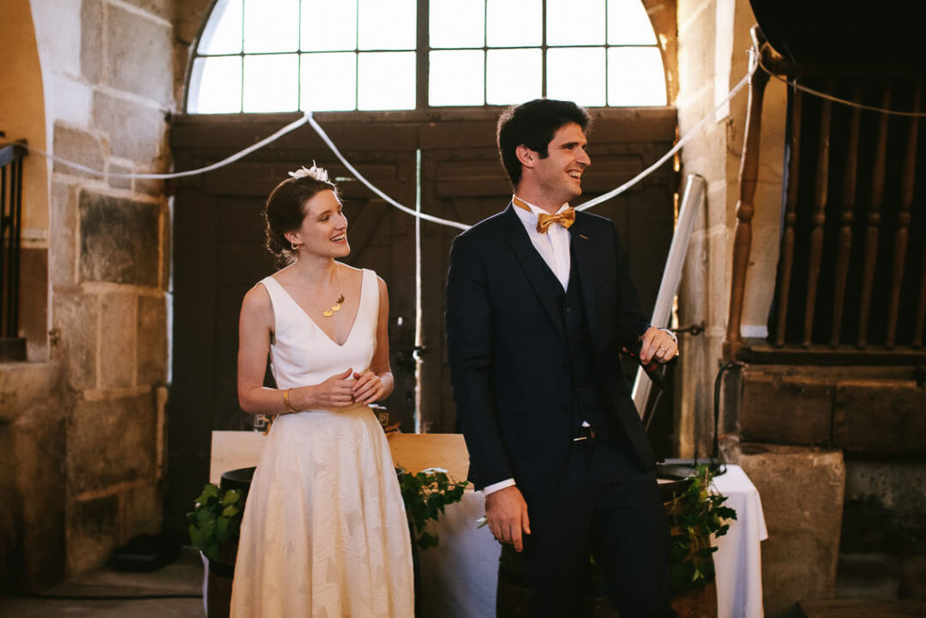 Dinner tables married couple Château de Sully 