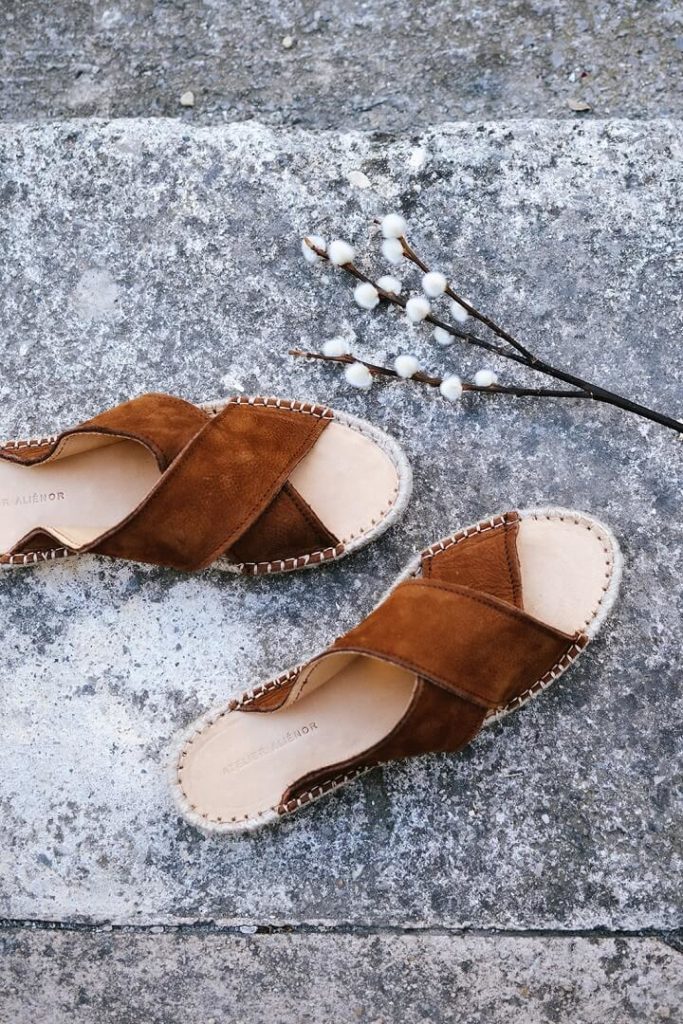 Minimal settings espadrilles editorial photography by Milie Del