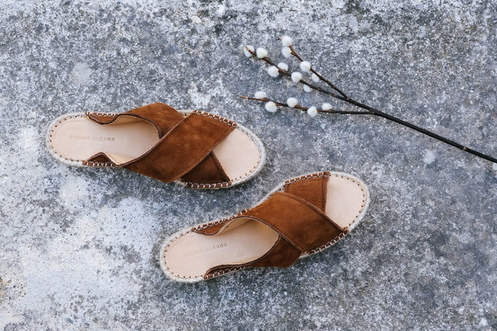 Minimal settings espadrilles editorial photography by Milie Del