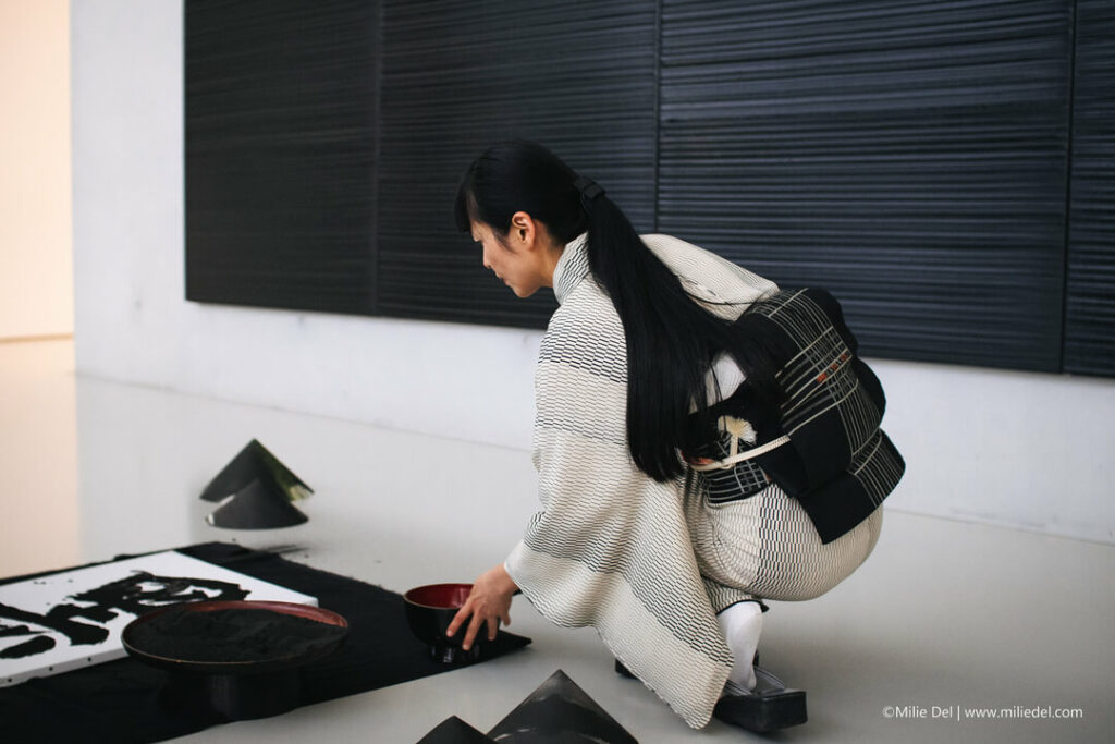 Hommage japonais à Pierre Soulages au musée Fabre à Montpellier par Milie Del Photographe