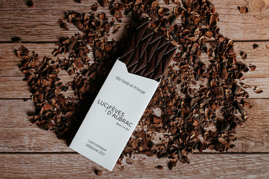 chocolat blanc Lucifèves d'Aubrac Milie Del photographe culinaire montpellier France