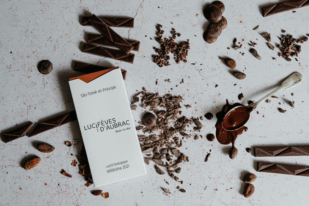 chocolat blanc Lucifèves d'Aubrac Milie Del photographe culinaire montpellier France