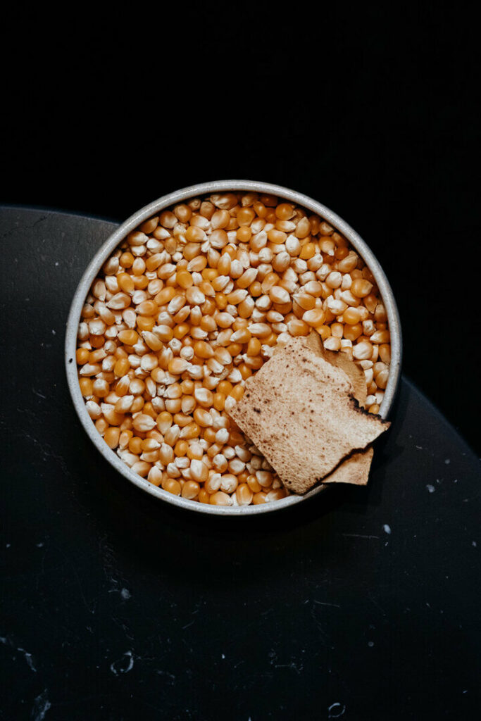 Maïs à reflet d'obione restaurant étoilé au guide Michelin par Milie Del Photographe