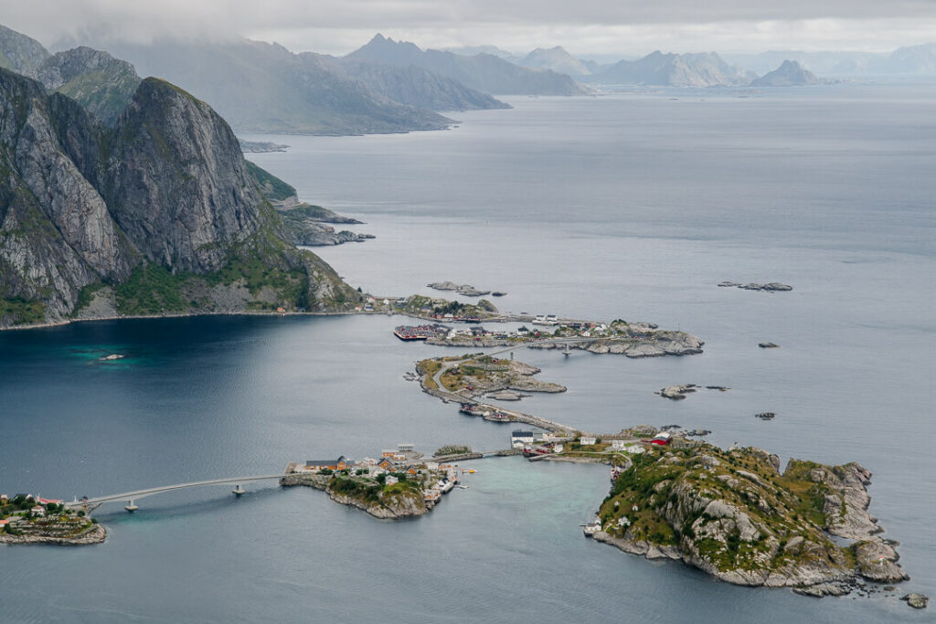 dazzling view Reinebringen hike Lofoten